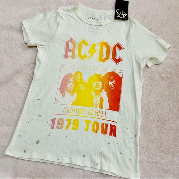 Chaser Tops - CHASER ACDC Highway to Hell Tour T-Shirt Size Medium New